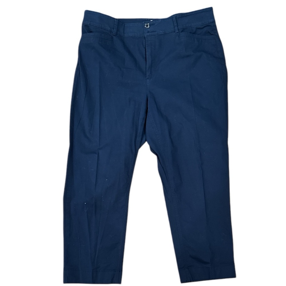 LOFT Blue Chinos Tailored Ankle-Length Sz 14